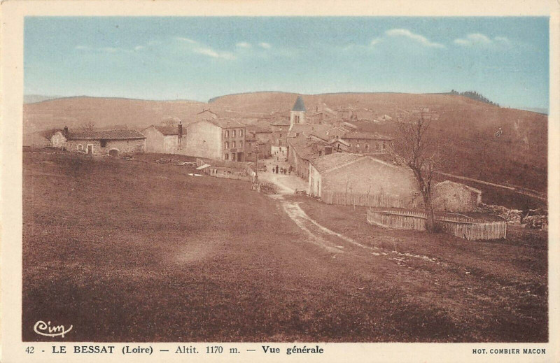 Carte postale ancienne Le Bessat Vue Generale au Bessat