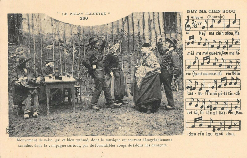 Carte postale ancienne Le Velay Illustre Bourree