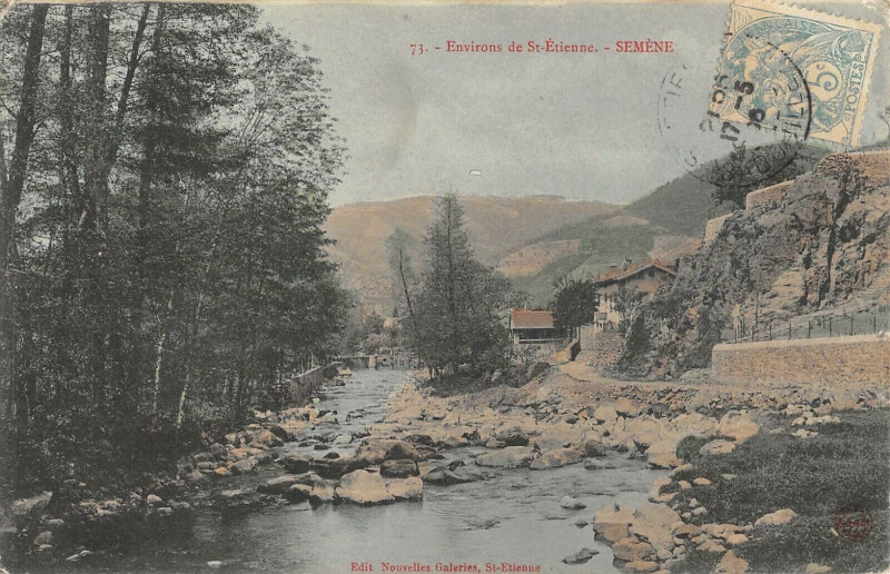 Carte postale ancienne Env.st Etienne Semene