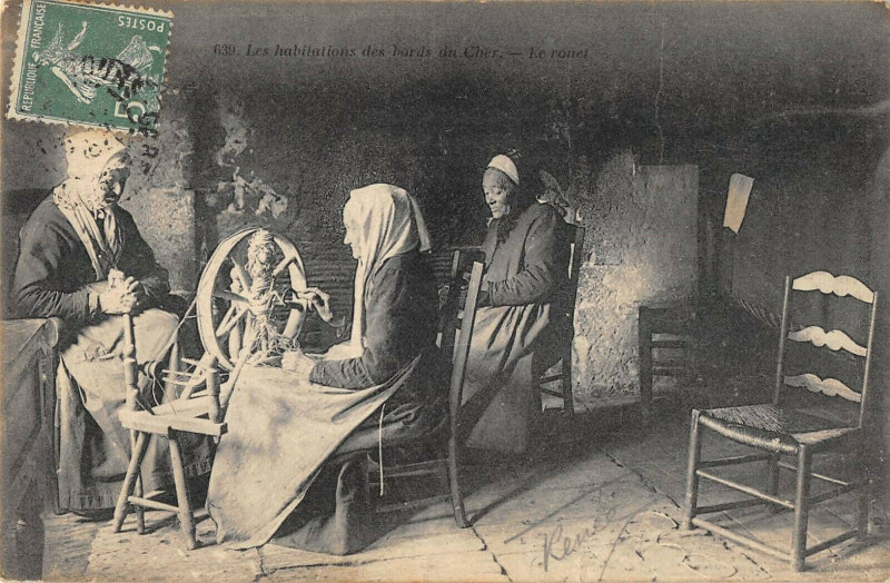 Carte postale ancienne Les Habitations Du Bord Du Cher Le Rouet