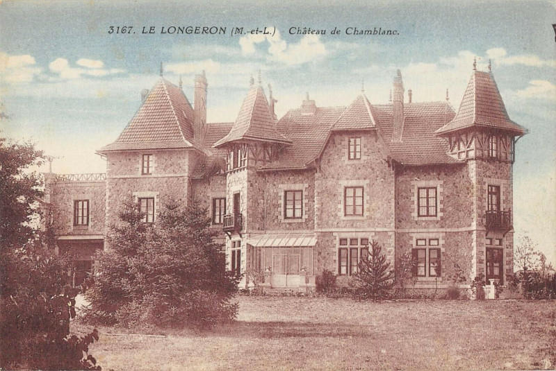 Carte postale ancienne Le Longeron Chateau De Chamblanc