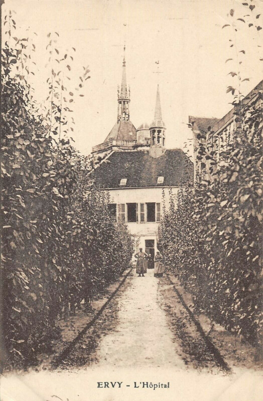 Carte postale ancienne Ervy L'Hopital