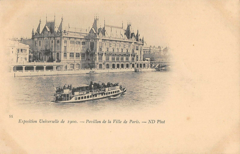 Carte postale ancienne Paris Exposition Universelle 1900 Pavillon De La Ville De Paris à Paris
