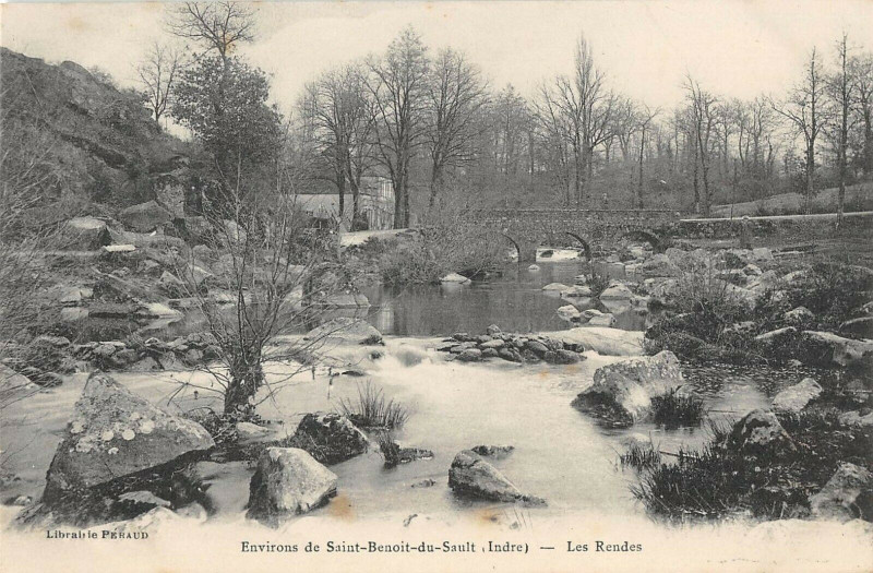 Carte postale ancienne Env. De Saint Benoit Du Sault Les Rendes