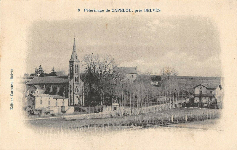Carte postale ancienne Pelerinage De Capelou Pres Belves