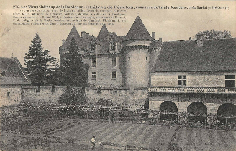 Carte postale ancienne Chateau De Fenelon Sainte Mondane à Sainte-Mondane