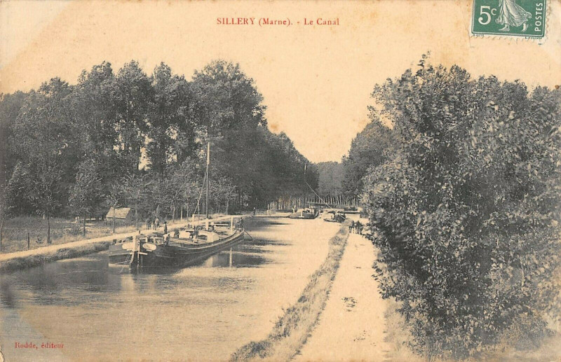 Carte postale ancienne Sillery Le Canal à Sillery