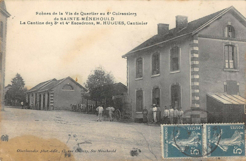 Carte postale ancienne Sainte Menehould Scenes De La Vie De Quartier Hugues Cantinier (rare à Sainte-Menehould