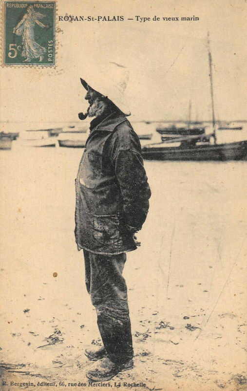 Carte postale ancienne Royan Saint Palais Type De Vieux Marin à Royan
