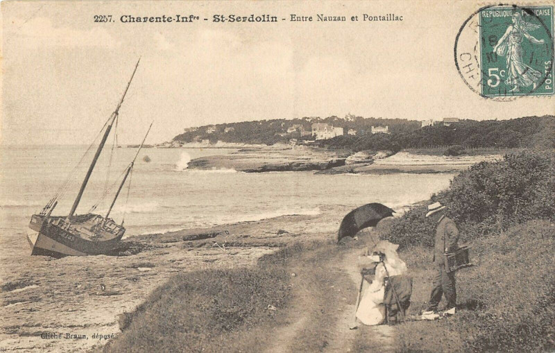 Carte postale ancienne Saint Serdolin Entre Nauzan Et Pontaillac