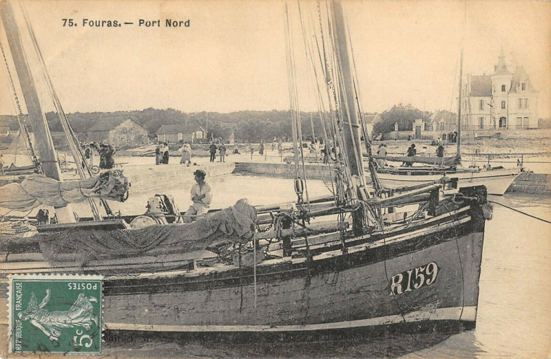 Carte postale ancienne Fouras Port Nord à Fouras