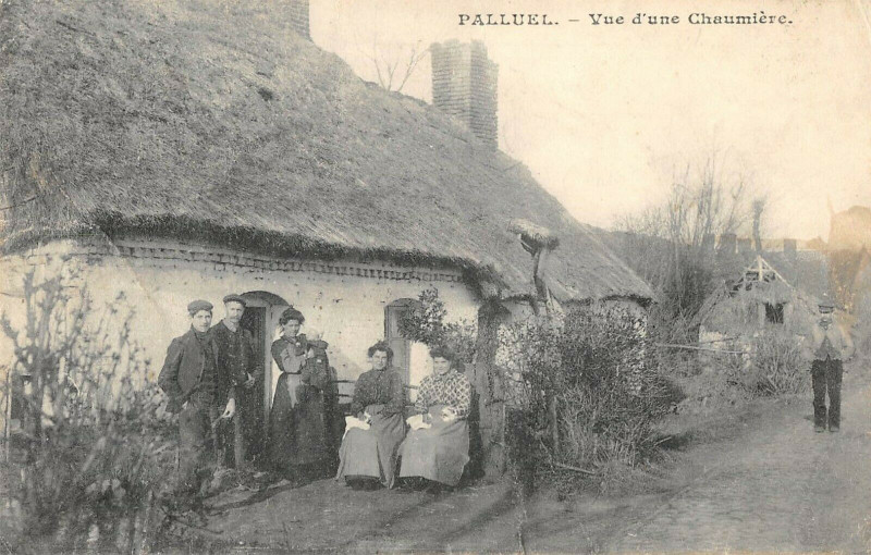 Carte postale ancienne Palluel Vue D'Une Chaumiere