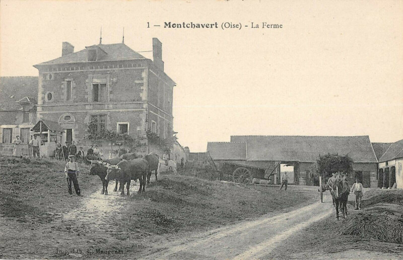Carte postale ancienne Montchavert La Ferme