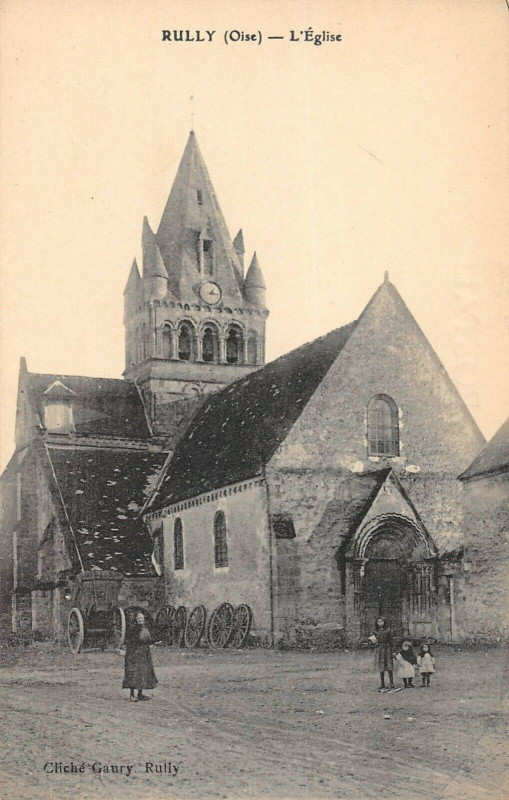 Carte postale ancienne Rully L'Eglise à Rully