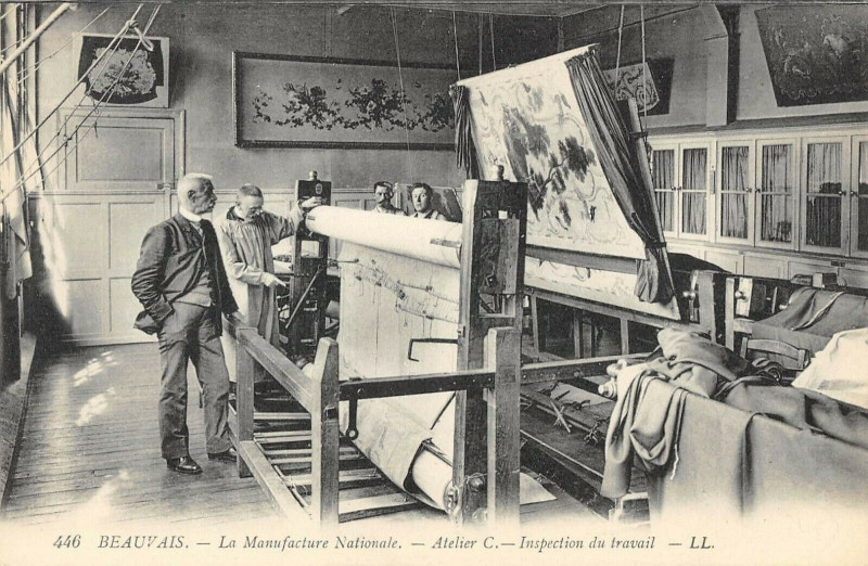 Carte postale ancienne Beauvais La Manufacture Nationale Atelier C Inspection Du Travail à Beauvais