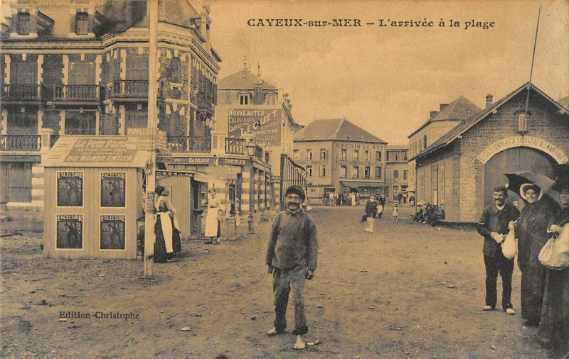 Carte postale ancienne Cayeux Sur Mer L'Arrivee A La Plage à Cayeux-sur-Mer