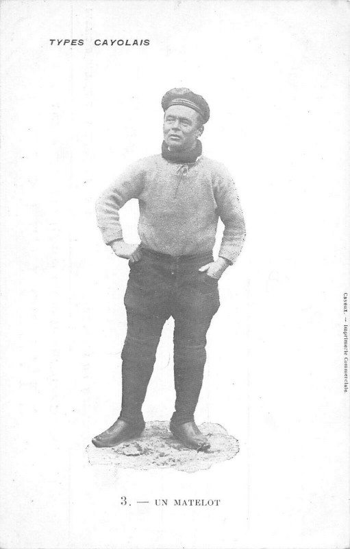 Carte postale ancienne Cayeux Types Cayolais Un Matelot à Y