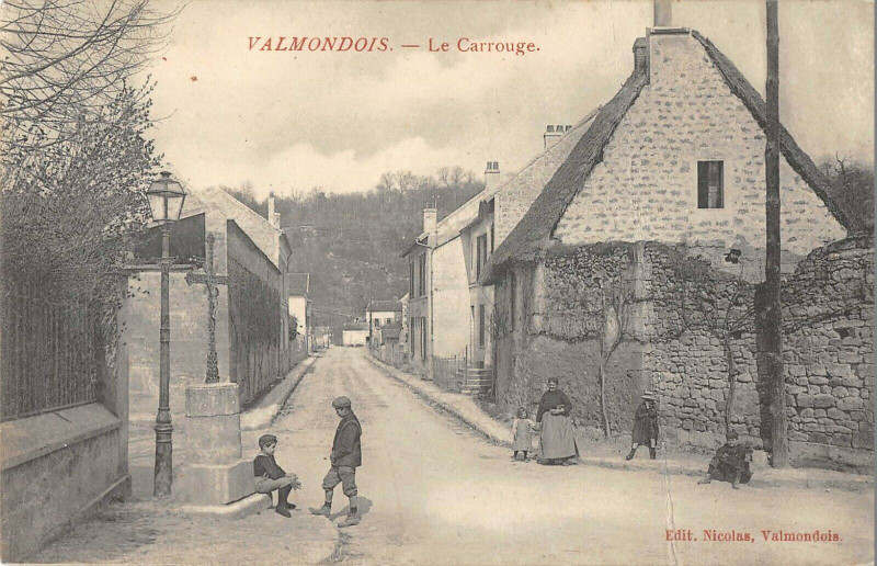 Carte postale ancienne Valmondois Le Carrouge à Valmondois
