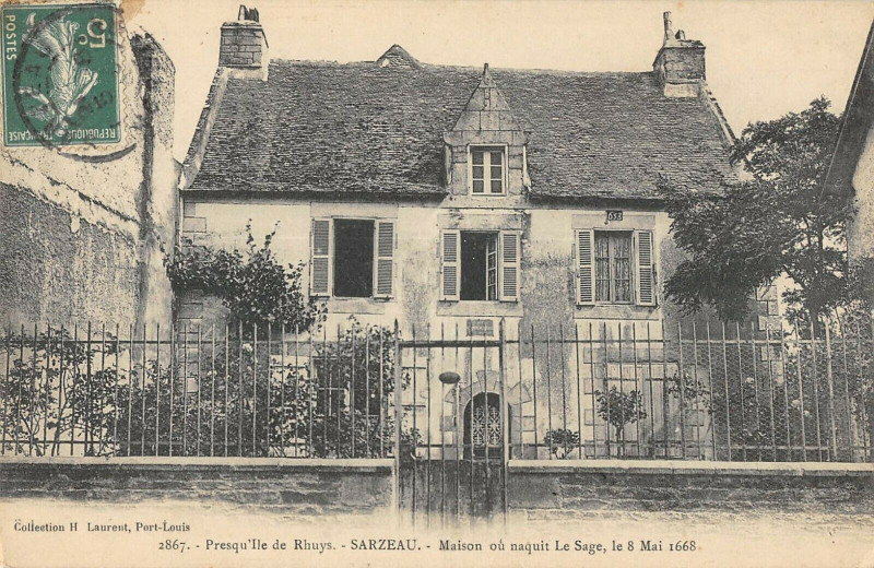 Carte postale ancienne Presqu'Ile De Rhuys Sarzeau Maison Du Sage à Sarzeau
