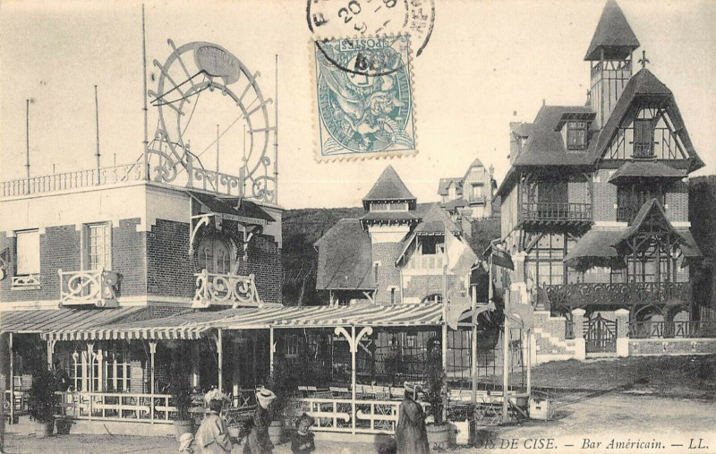 Carte postale ancienne Bois De Cise Bar Americain