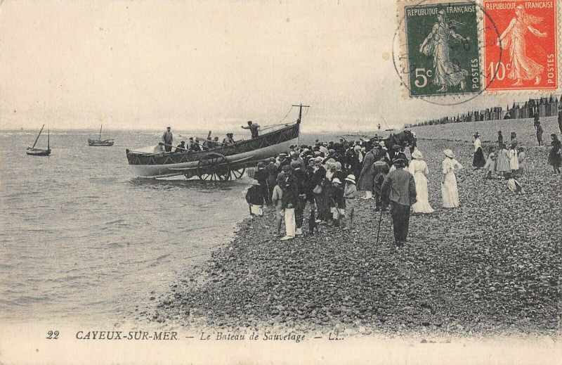 Carte postale ancienne Cayeux Sur Mer Le Bateau De Sauvetage à Cayeux-sur-Mer