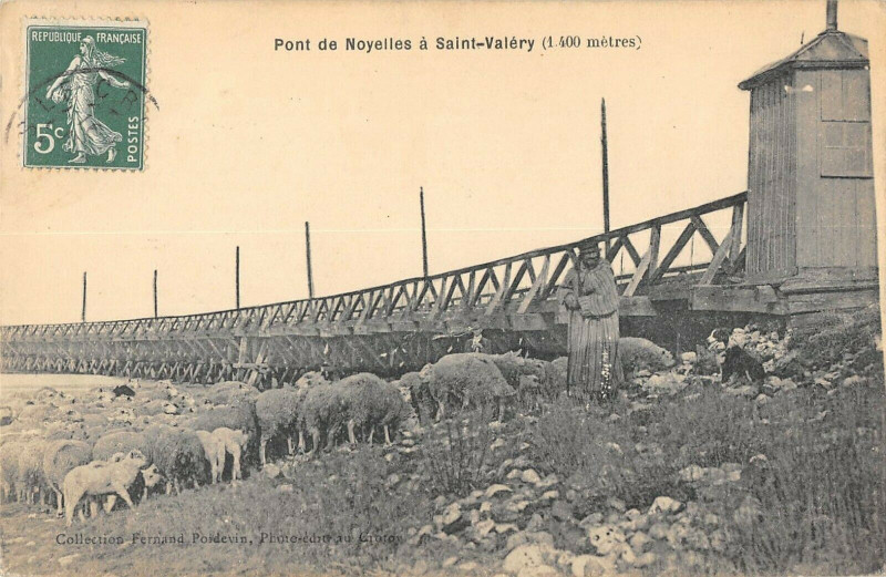 Carte postale ancienne Pont De Noyelles A Saint Valery à Y