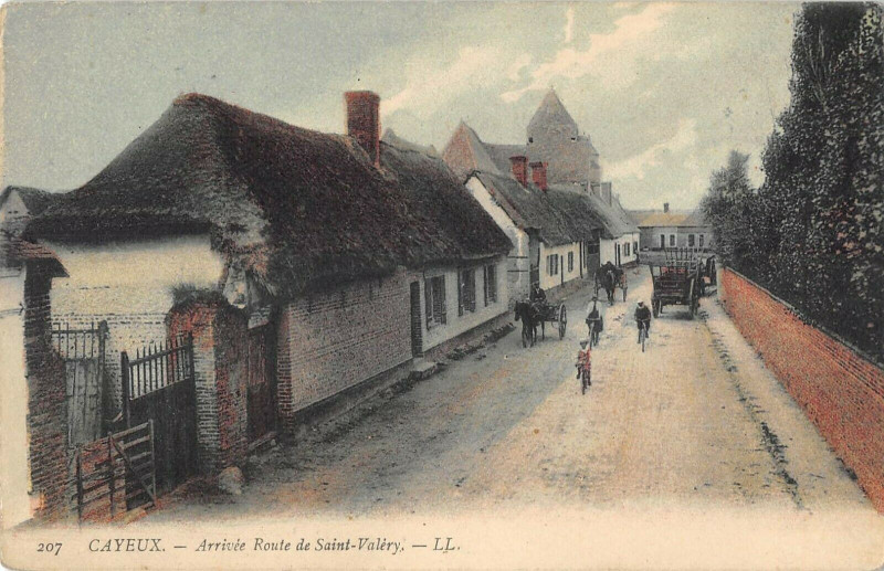 Carte postale ancienne Cayeux Arrivee Route De Saint Valery à Y