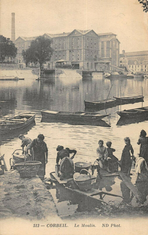 Carte postale ancienne Corbeil Le Moulin