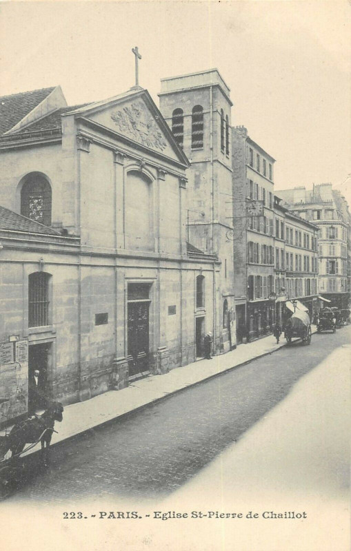 Carte postale ancienne Eglise Saint-Pierre de Chaillot à Paris 8e