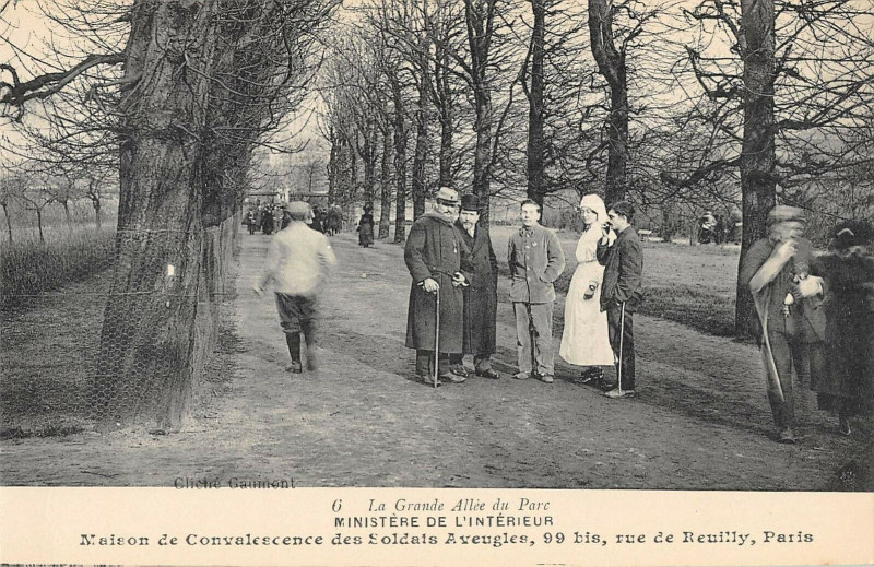 Carte postale ancienne Paris XIIe Ministere Interieur Maison Soldats Aveugles Rue De Reuilly à Paris 12e