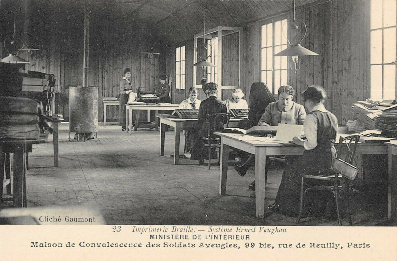 Carte postale ancienne Paris XIIe Ministere Interieur Maison Soldats Aveugles Rue De Reuilly à Paris 12e