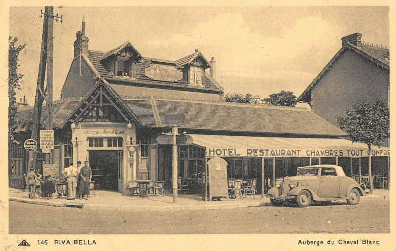 Carte postale ancienne Riva Bella Auberge Du Cheval Blanc