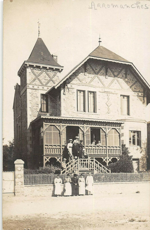Carte postale ancienne Arromanches Carte Photo