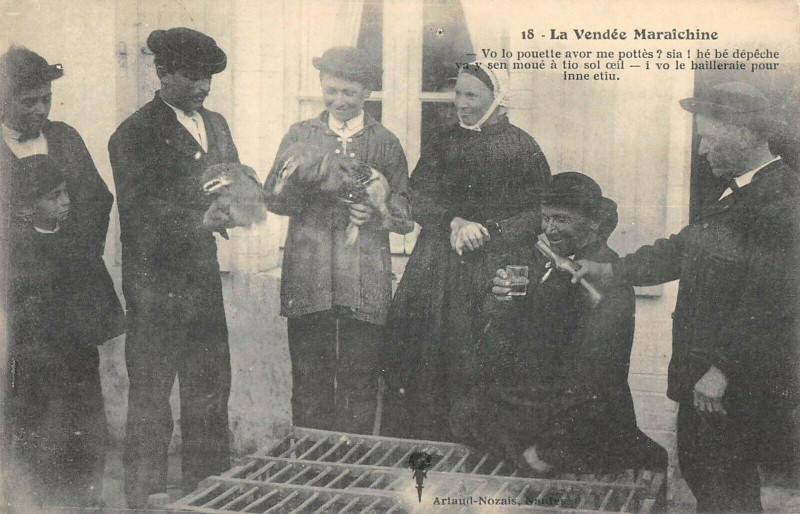 Carte postale ancienne La Vendee Maraichine Vo Lo Poette Avor