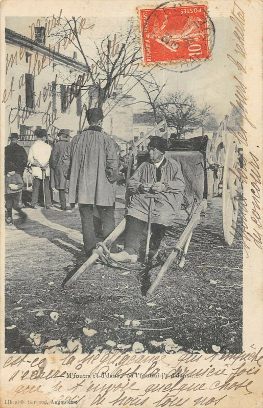 Carte postale ancienne Charente Scenes De Foire