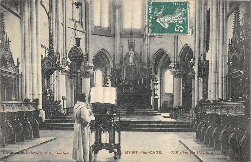 Carte postale ancienne Mont Des Cats L'Eglise De L'Abbaye