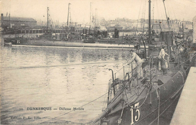 Carte postale ancienne Dunkerque Defense Mobile à Dunkerque