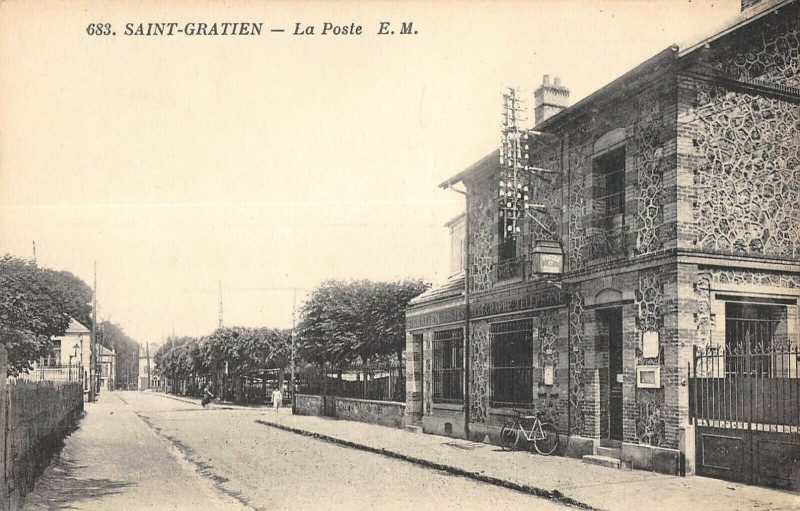 Carte postale ancienne Saint Gratien La Poste à Saint-Gratien