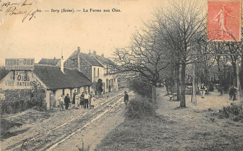 Carte postale ancienne Ivry - La Ferme aux Oies à Vitry-sur-Seine