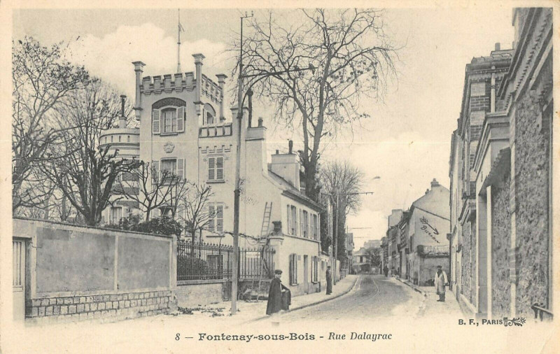 Carte postale ancienne Fontenay Sous Bois Rue Dalayrac à Fontenay-sous-Bois