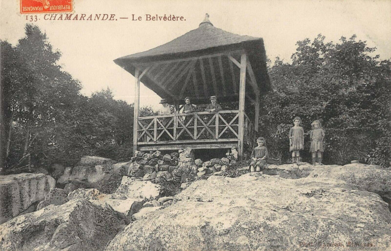 Carte postale ancienne Chamarande Le Belvedere à Chamarande
