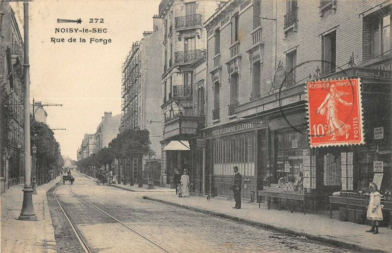 Carte postale ancienne Noisy Le Sec Rue De La Forge à Noisy-le-Sec