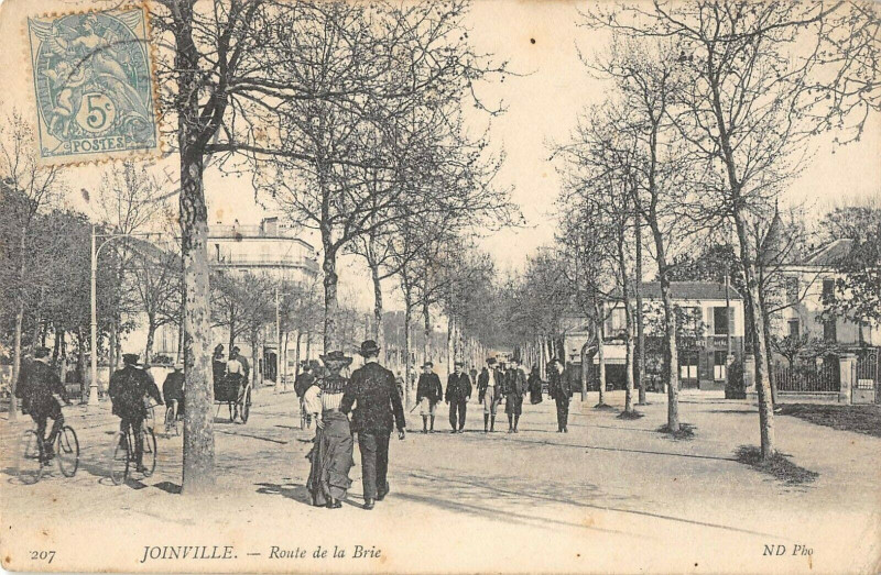 Carte postale ancienne Joinville Route De La Brie