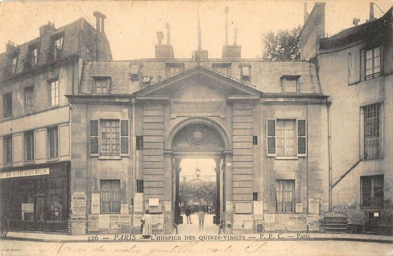 Carte postale ancienne L'Hospice des Quinze-Vingts à Paris 12e