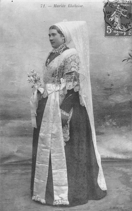 Carte postale ancienne Mariee Rhetaise