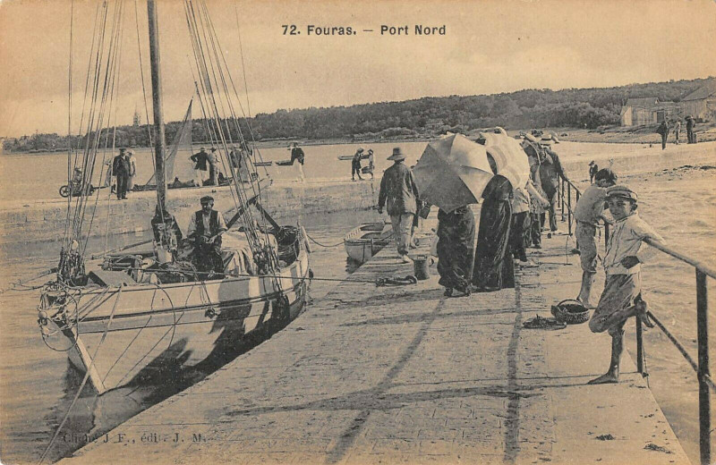 Carte postale ancienne Fouras Port Nord à Fouras