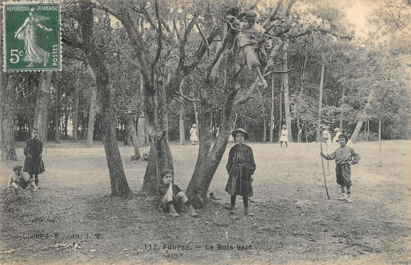 Carte postale ancienne Fouras Le Bois Vert à Fouras