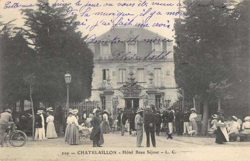 Carte postale ancienne Chatelaillon Hotel Beau Sejour