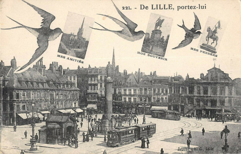 Carte postale ancienne De Lille Portez Lui à Lille