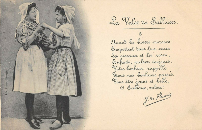 Carte postale ancienne La Valse Des Sablaises